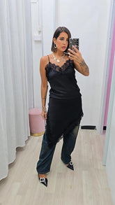 MAXI BLUSA LINGERIE NERA